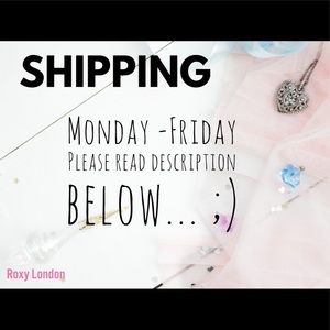 I SHIP WEEKDAYS, SAME DAY or NEXT DAY SHIPPING